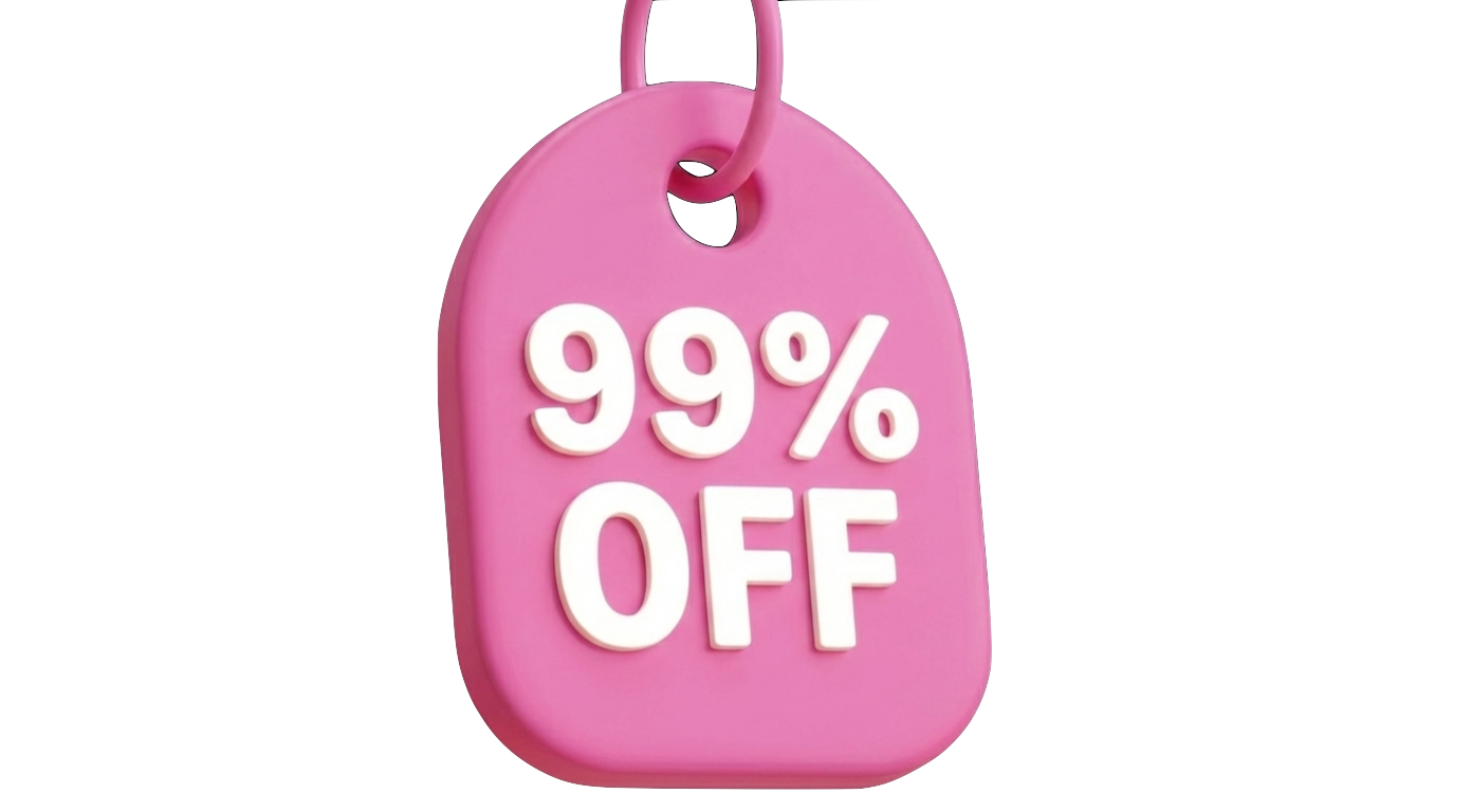 99% off